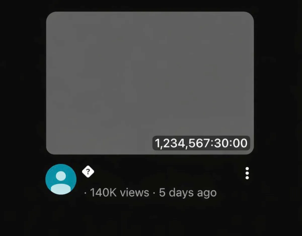 YouTube’da İlginç Olay: 140 Yıl Uzunluğunda Video Yüklendi