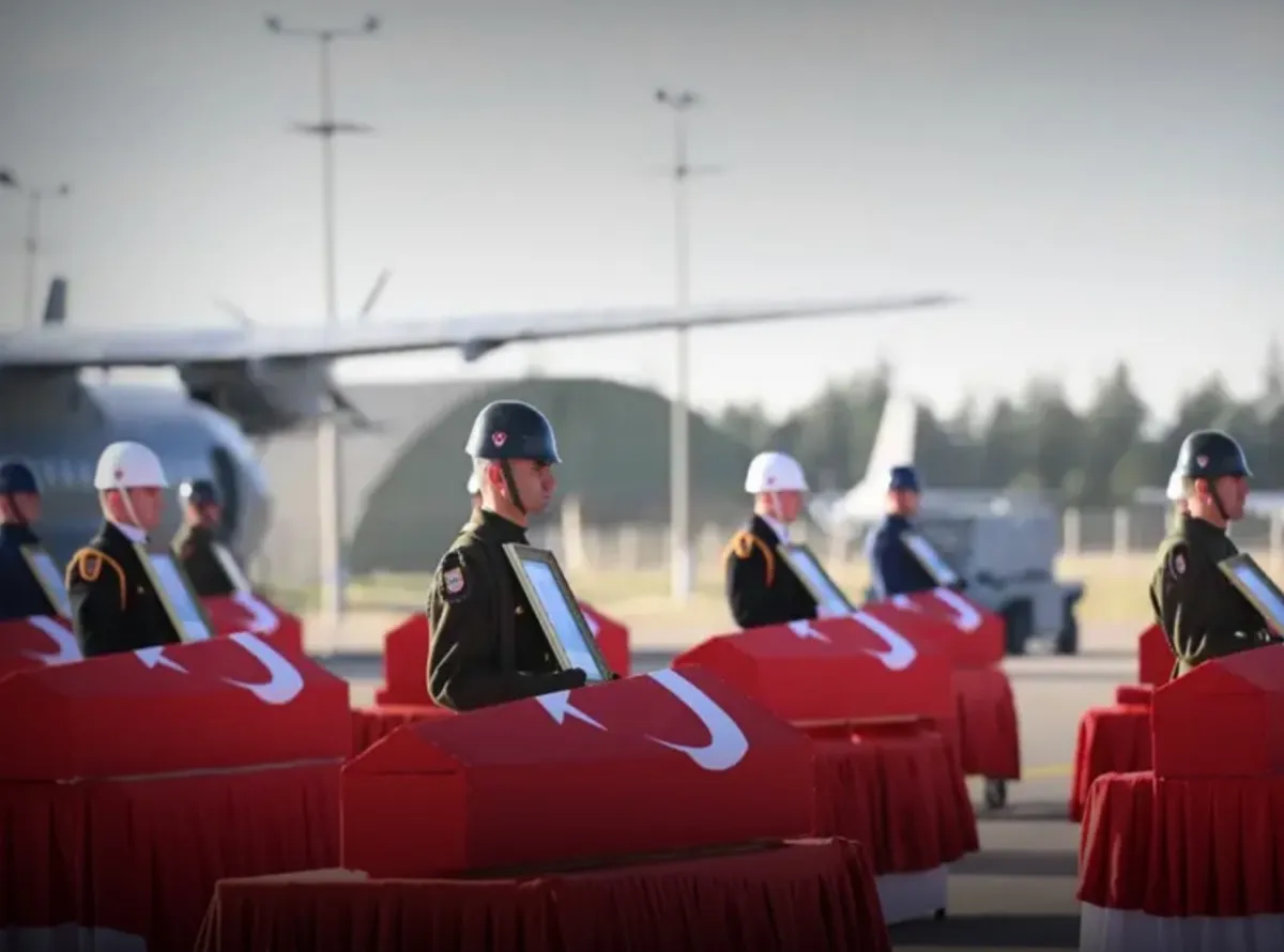 Şehitlerimiz Mürted Hava Üssü’nden Memleketlerine Uğurlandı