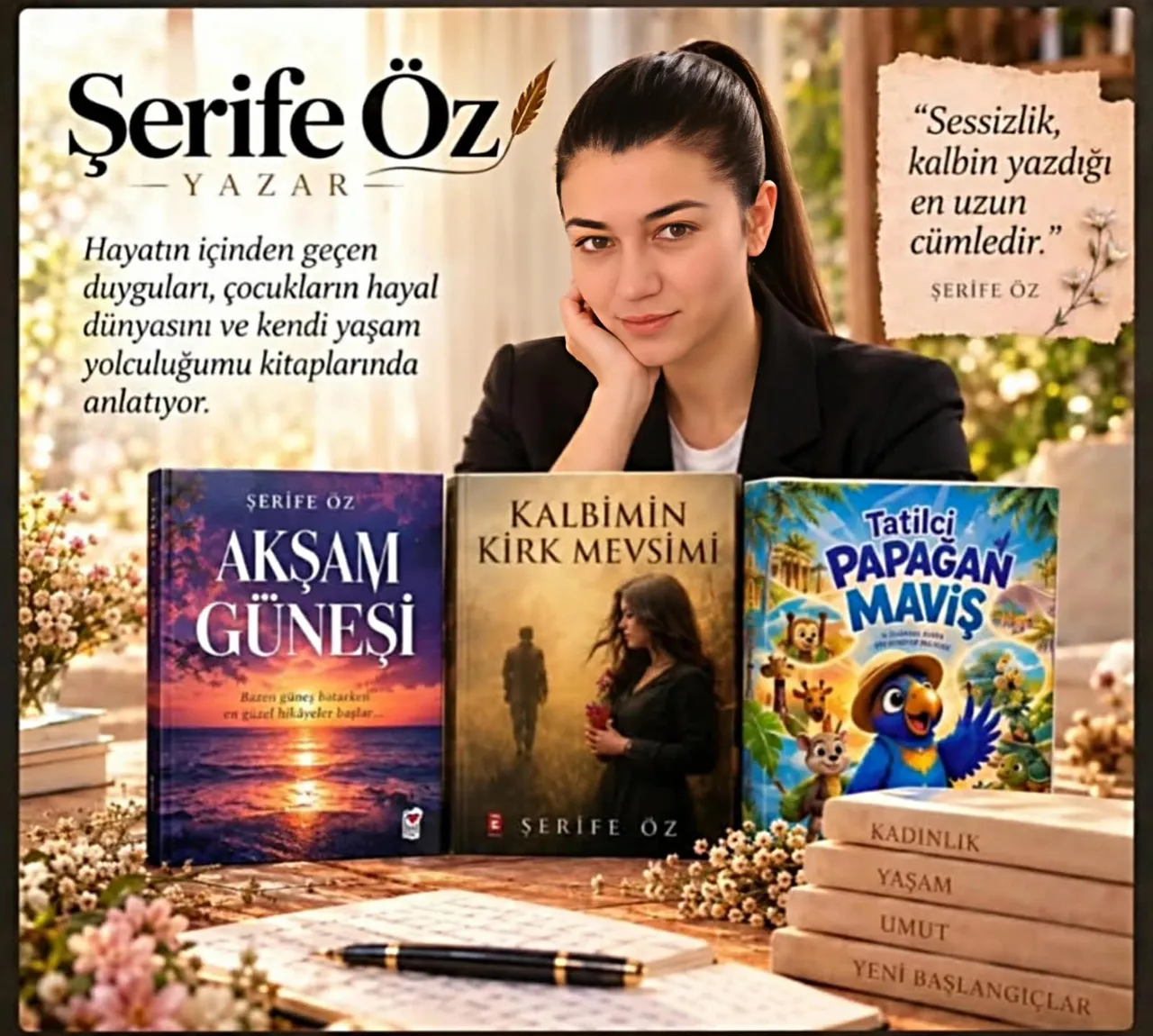 Şerife Öz: Yarım Kalan Eğitimden Yazarlığa Uzanan İlham Veren Bir Hayat Hikâyesi